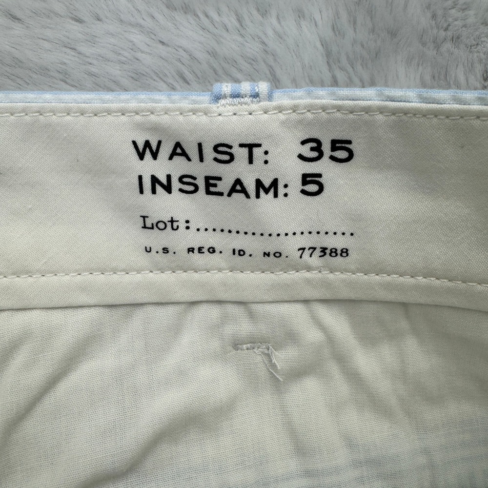 J Crew. Seersucker Shorts Mens 38 Blue Striped Casual Summer Lightweight NWT - Picture 3 of 10